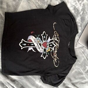 Ed Hardy cross crop top